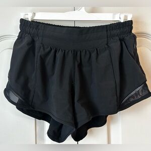 lululemon Black Hotty Hot Short | Size 4 - 2.5” inseam.
